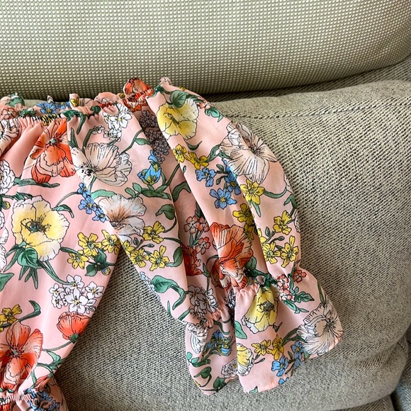 Forever 21 Pink Floral Off Shoulder Dress, SM - Picture 3 of 3